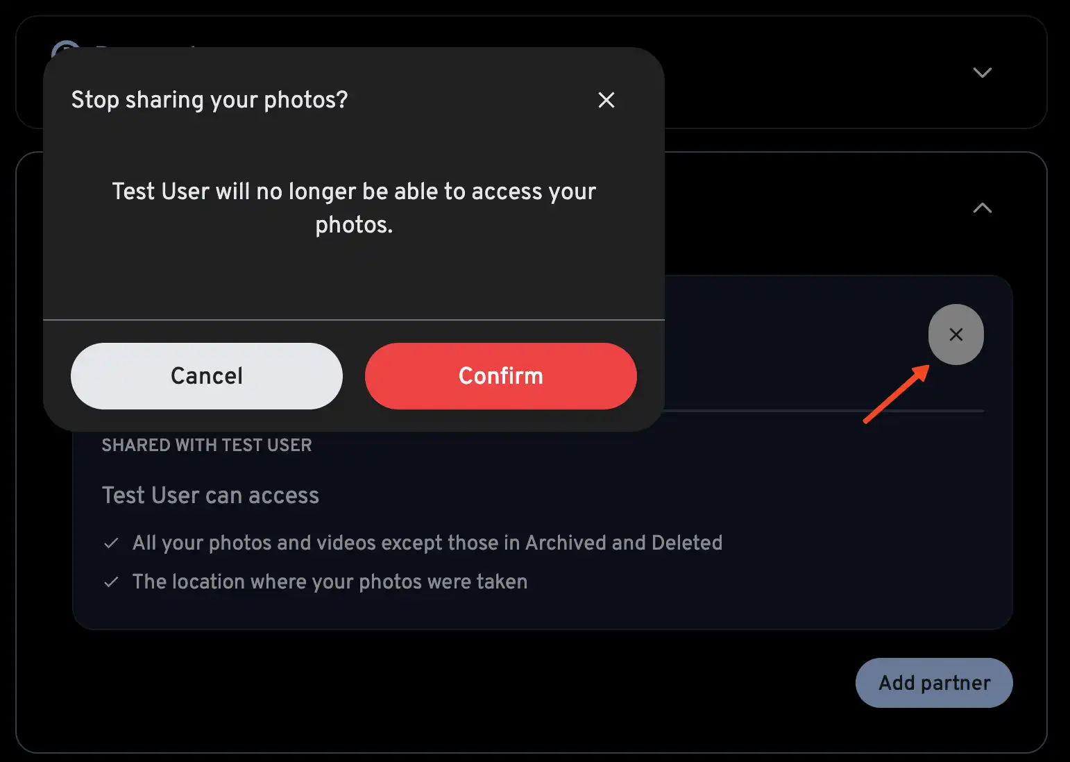 Remove Partner