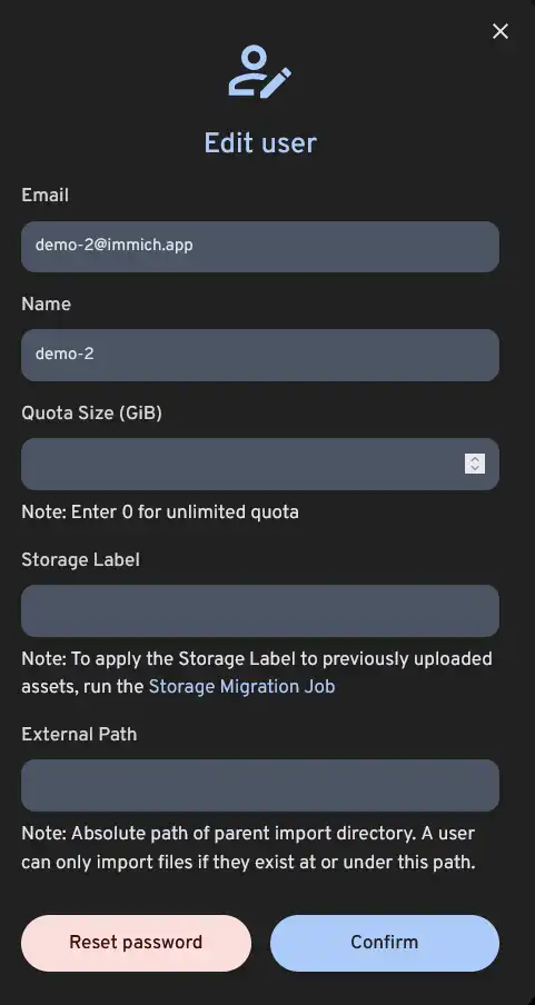Reset Password